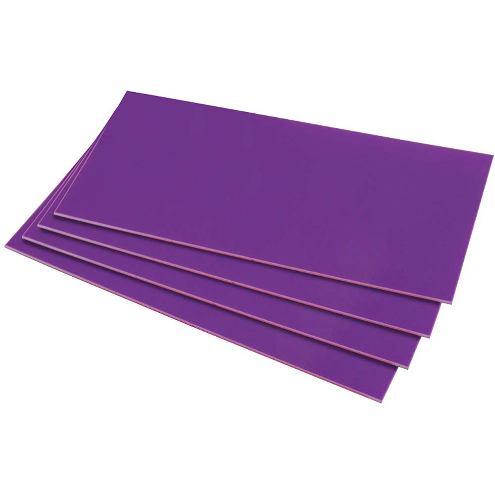 HIPS 1.0mm Sheet - 508mm  x 457mm - Purple