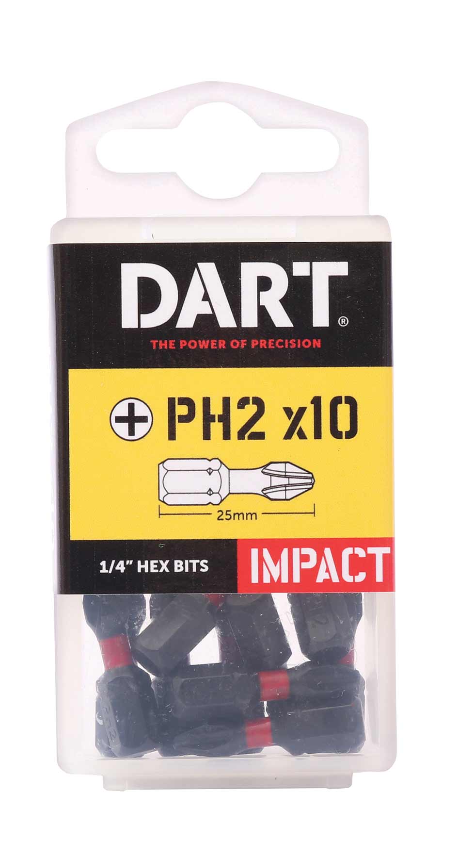 Impact Driver Bit PH2 x 25mm - Pack of 10