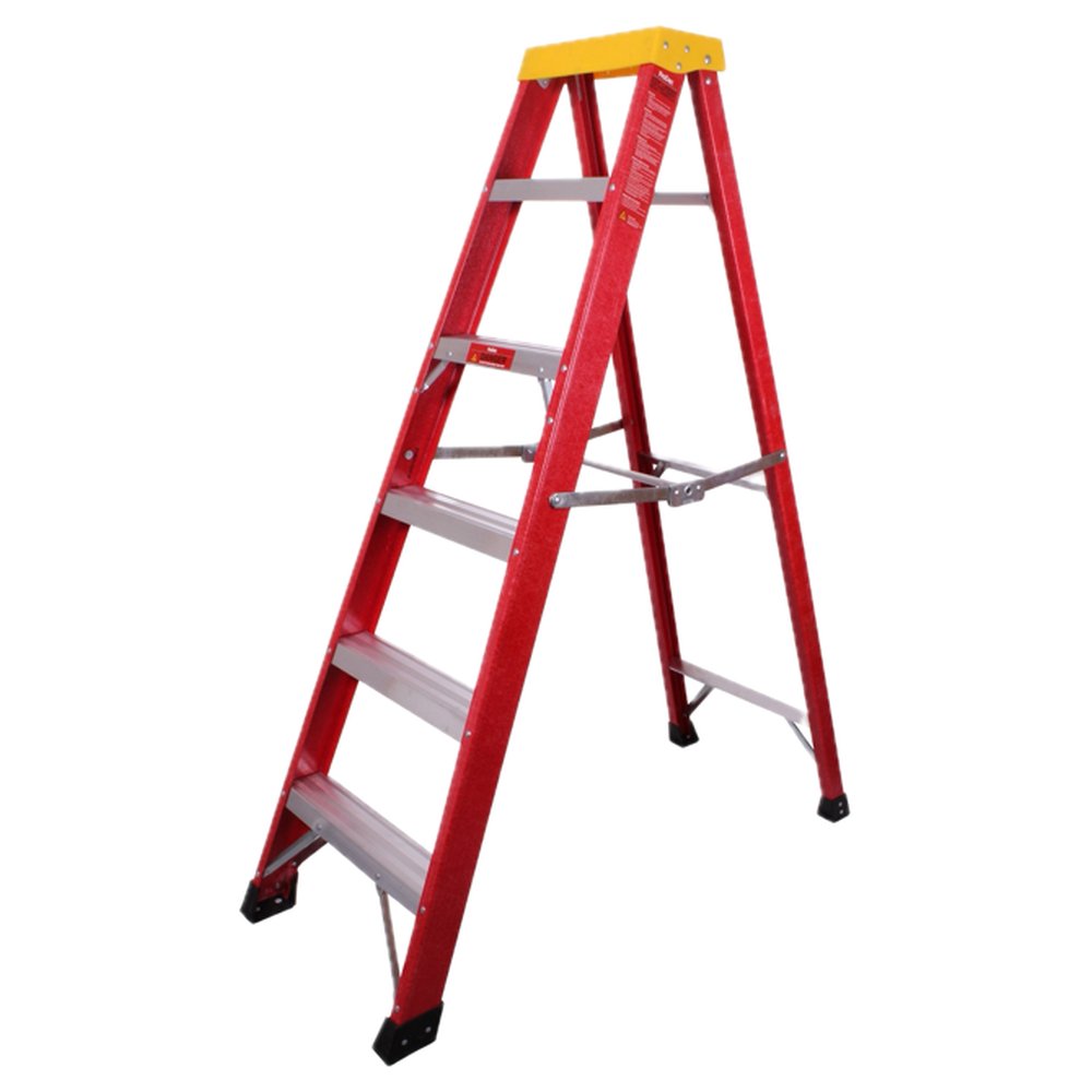 Fibreglass Step Ladder - 5 Tread