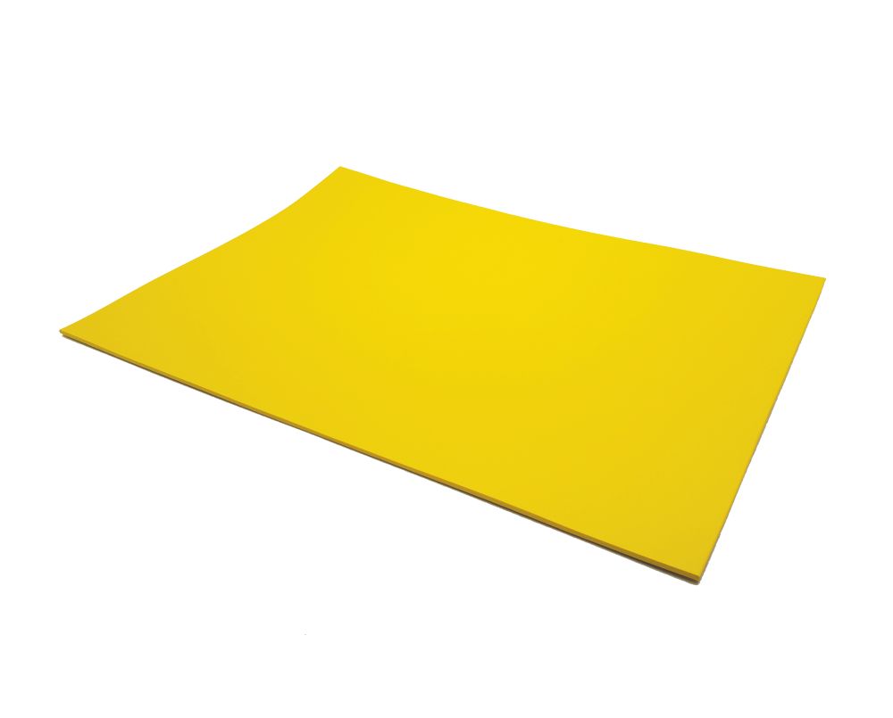 Yellow No-smell Laserable Rubber Sheet A4