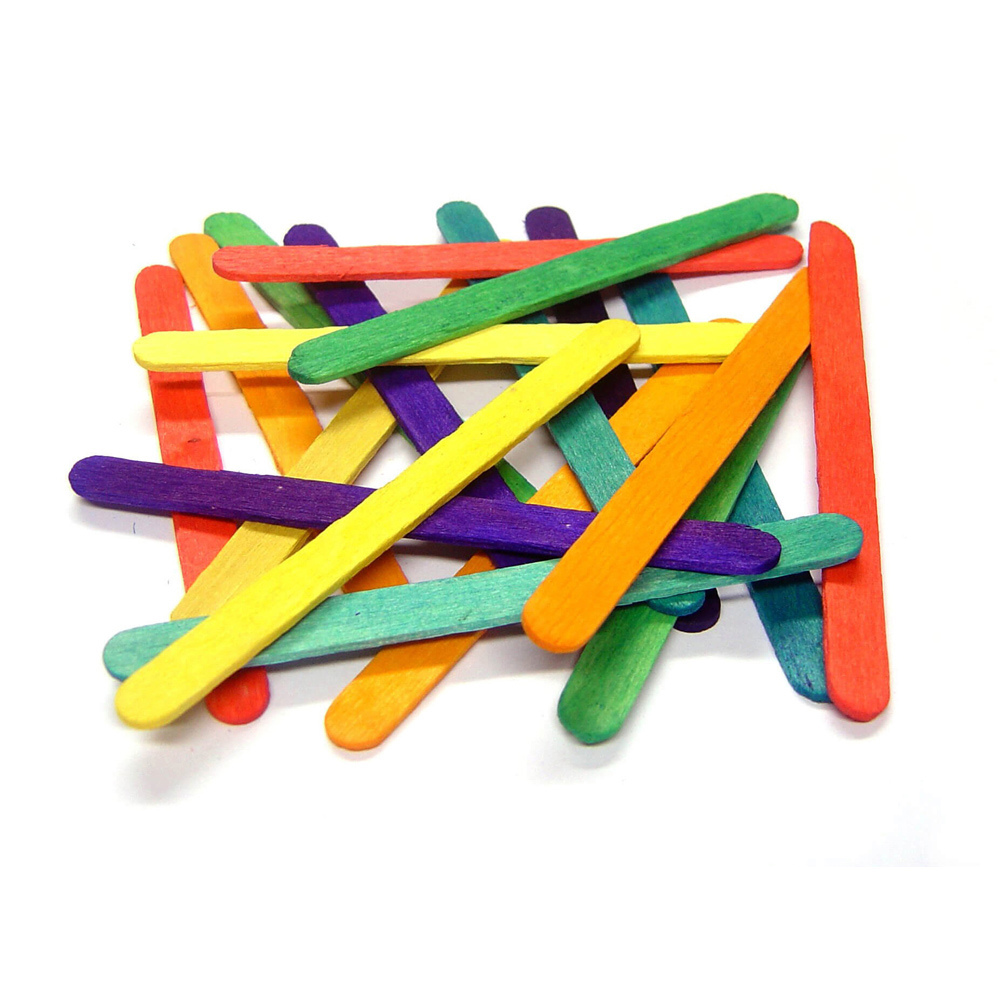 Coloured Lollipop Sticks -Assorted Pack 1000