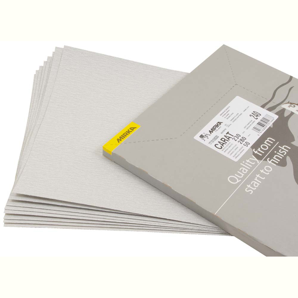 Mirka Abrasive Carat Sheets (230 x 280mm) - 180 Grit (Pack of 50)