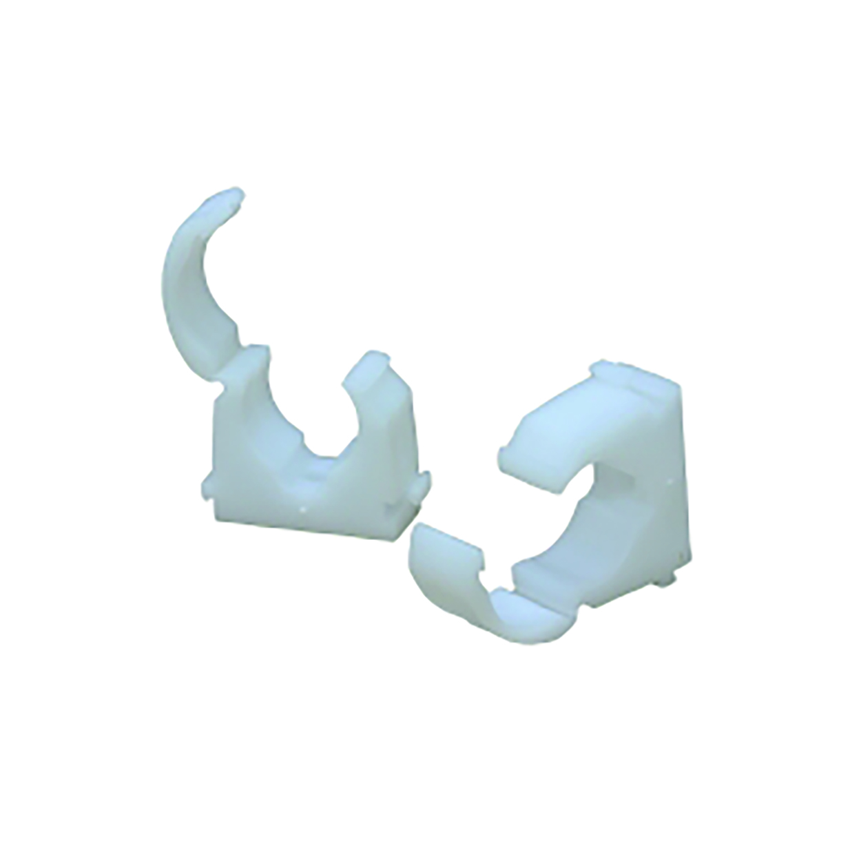 Plastic Wrap On Clip White 15mm - pack of 100