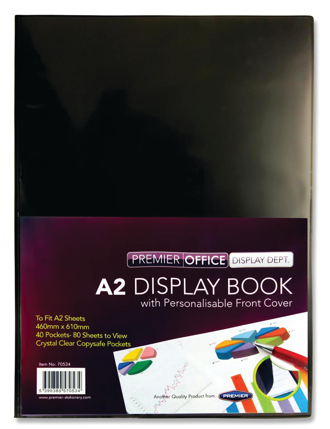 Presentation Display Book Black, A2 - 40 Pocket