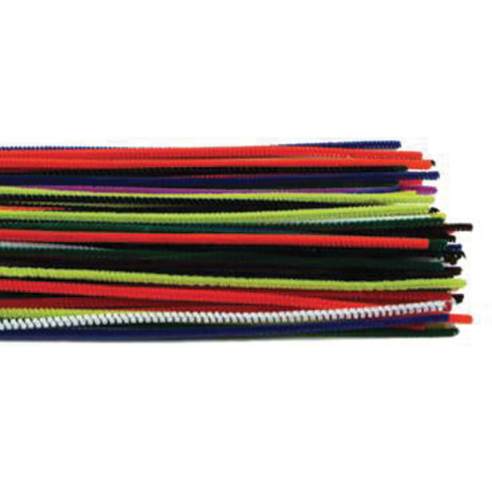 Pipe Cleaners Assorted Standard 150mm x 4mm - pack of 100
