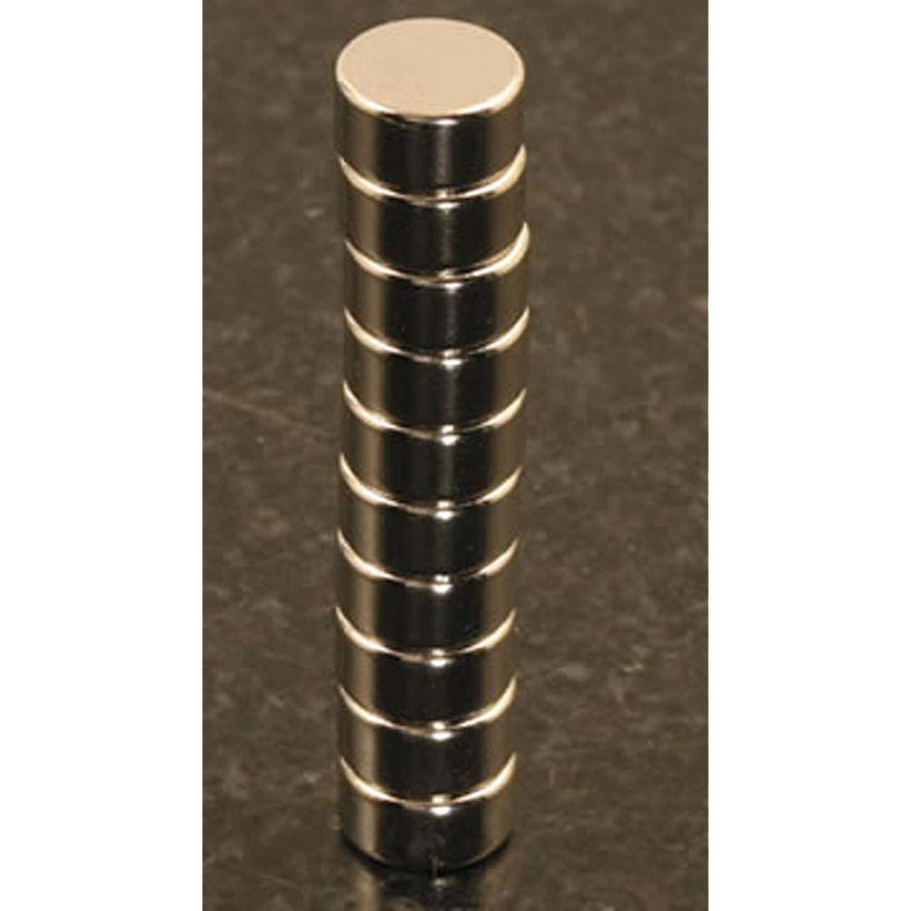 Rare Earth Magnets - 10 x 5mm (Pack of 10)