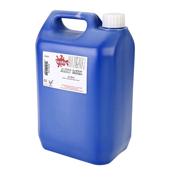 Ready Mixed Poster Paint Brilliant Blue - 5l