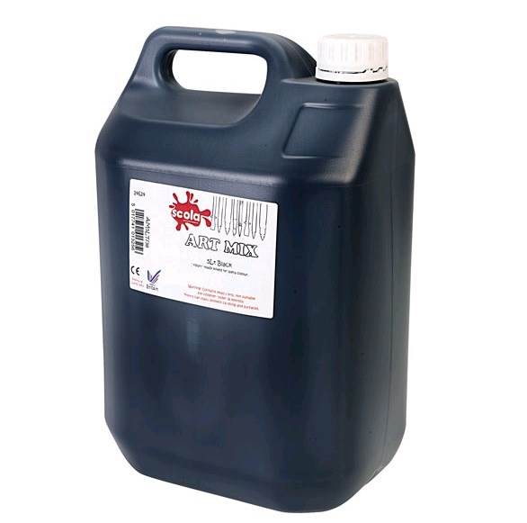 Ready Mixed Poster Paint Black - 5l