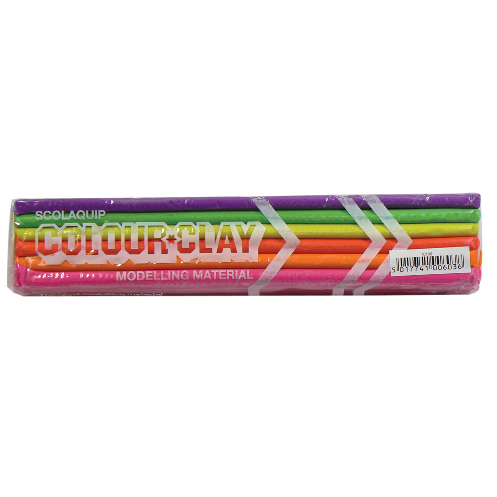 Coloured Re-useable Clay - Neon - 500g