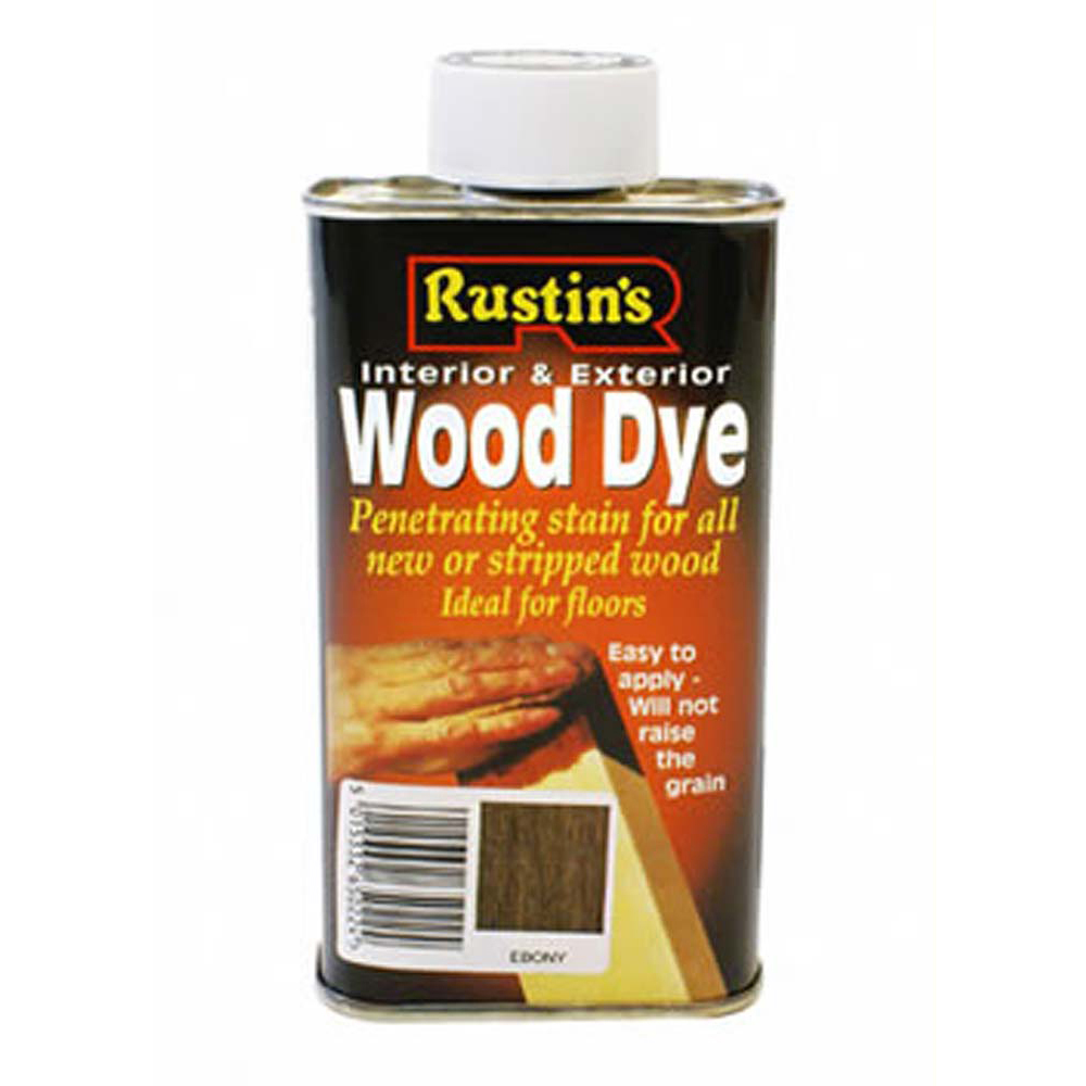 Rustins Wood Dye 250ml - Ebony