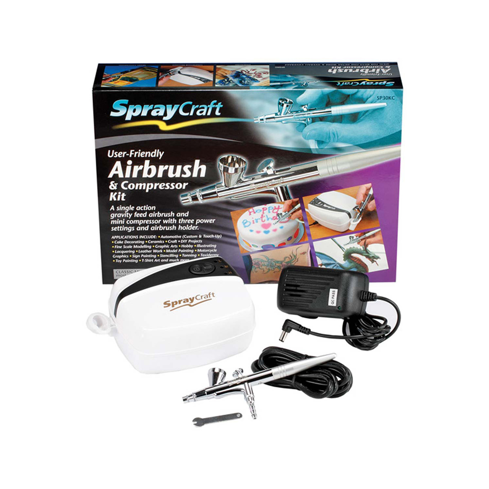 Spraycraft Airbrush & Compressor Kit