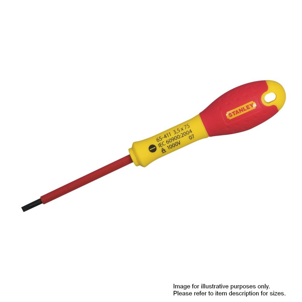 Stanley FatMax Screwdriver - Insulated - Parallel 3.5mm x 75mm