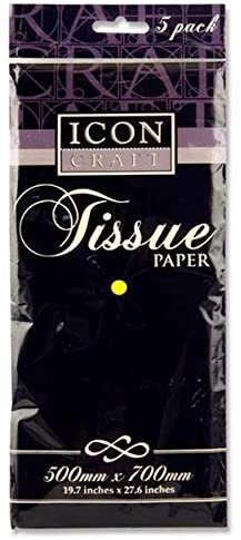 Tissue Paper Lemon 500x700mm - Pack of 5