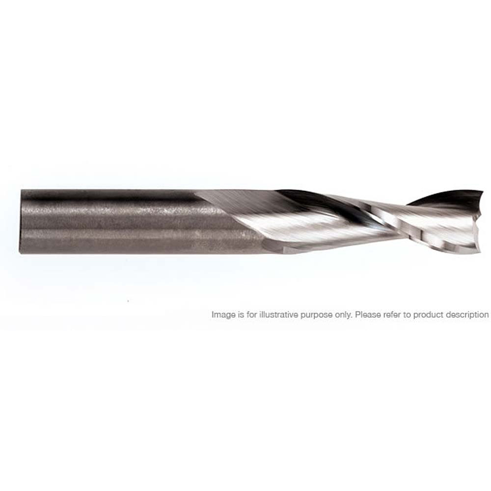 Viper Double Flute Up-Cut Solid Carbide Router Cutter, 1/8in D x 1/2in L x 1/4in Shank - No.2