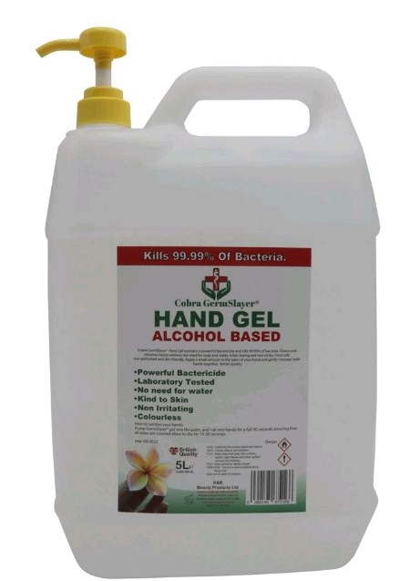 Refill - 5 Litre 70% Alcohol Hand Sanitiser Gel